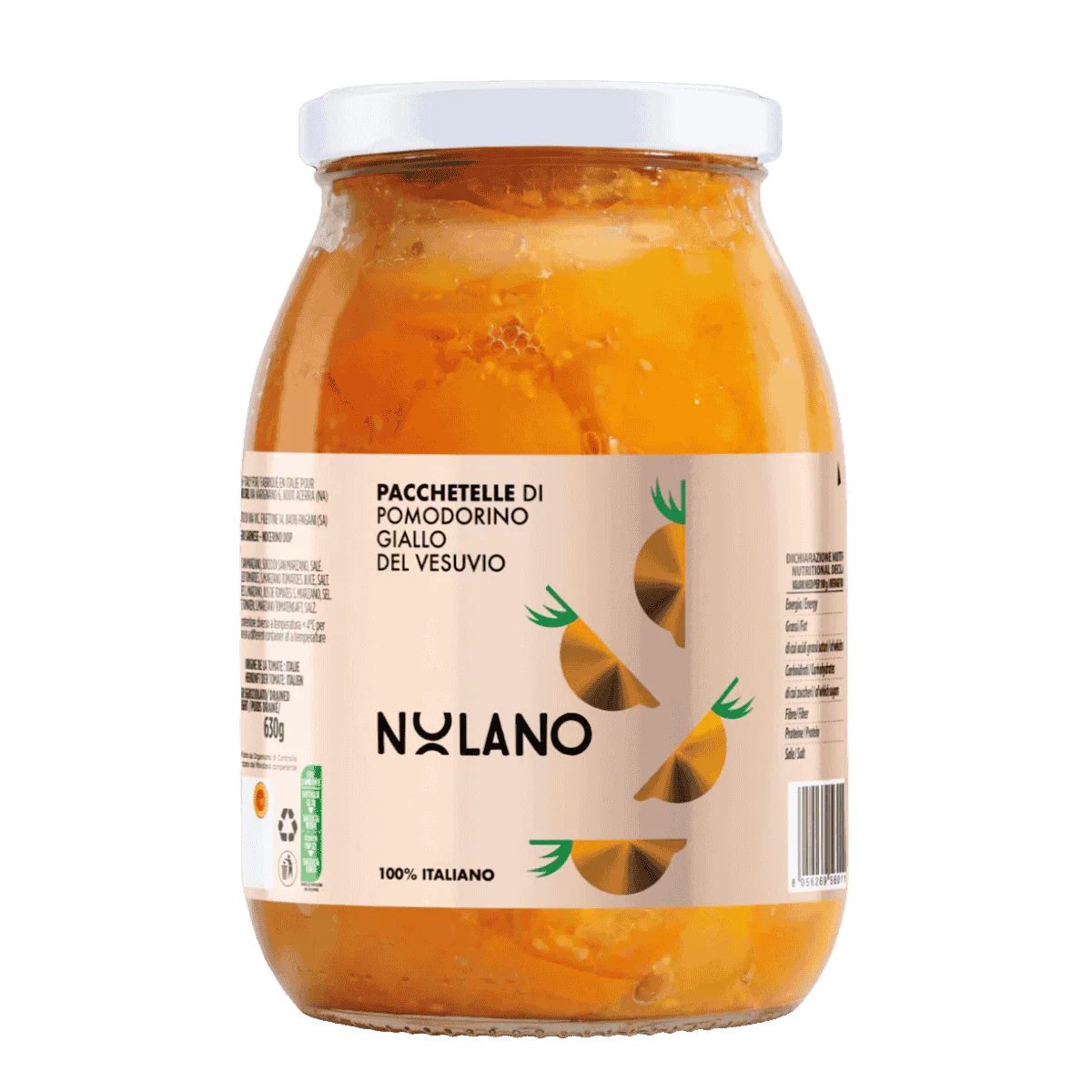 Rankomis pjaustyti Geltonieji Kampanijos pomidorai (Pacchetella), 950g