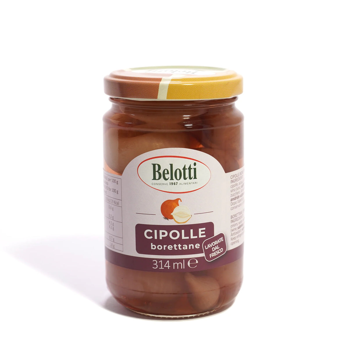 Marinuoti svogūnėliai "borettane", 314ml