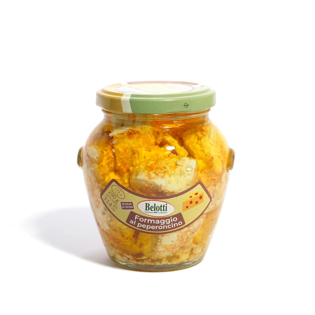 Itališkas sūris su atriosiomis paprikomis (alyvuogių aliejuje) 290g