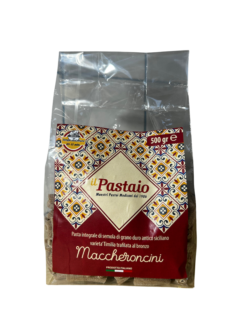 Pilno grūdo Pasta Maccheroncini, 500g.