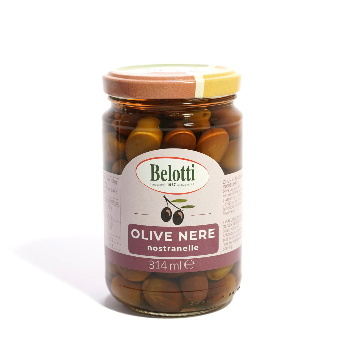 Mažosios juodos alyvuogės (su kauliukais), 314ml