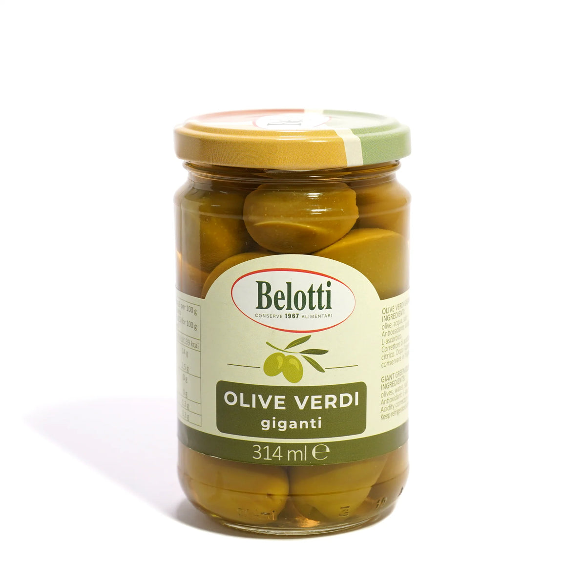 Didžiosios žalios alyvuogės (su kauliukais), 314ml