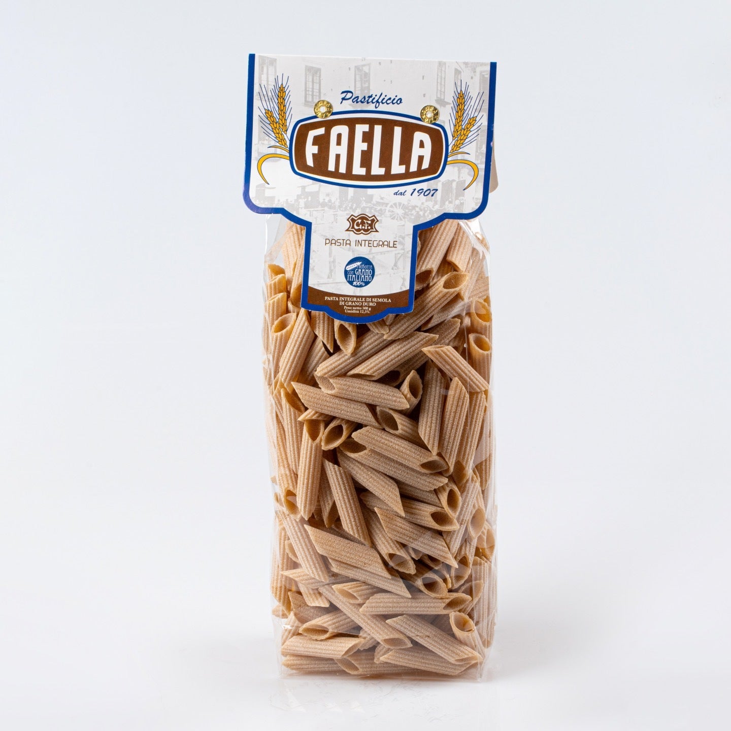 Faella Penne rigate integrale – Pasta di Gragnano, 500 g