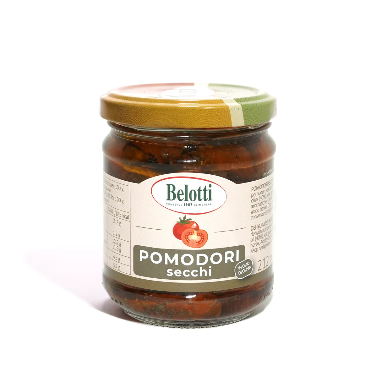Saulėje džiovinti pomidorai alyvuogių aliejuje, 212ml