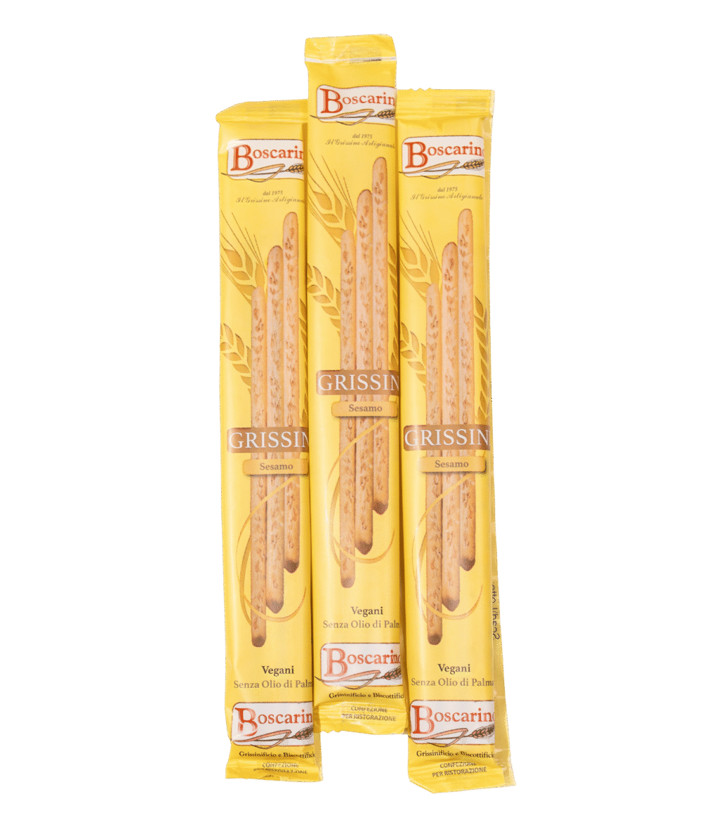 Duonos lazdelės Grissini, su sezamu 360g